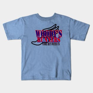 Woodys Runners come run with us Kids T-Shirt